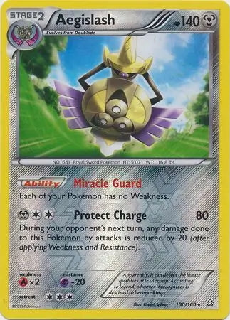 Primal Clash Aegislash #100/160 reverse holo